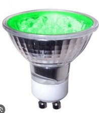 10x GU10 Mains 1.8w LED low energy bulbs Lamps lights bright GREEN NEW