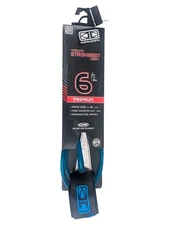 Ocean & Earth Premium Surfboard Ankle One Piece leash 6ft Cord 7mm Blue New