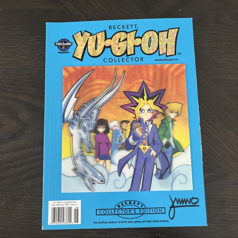 BECKETT YU-GI-OH COLLECTOR PRICE GUIDE COLLECTOR'S ED SIGNED JEFF AMANO #3