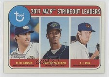 2018 Heritage Minor League Edition Leaders Alec Hansen Triston McKenzie #200 2ra