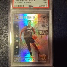 2019 PANINI ILLUSIONS #151 ZION WILLIAMSON ROOKIE RC PSA 9