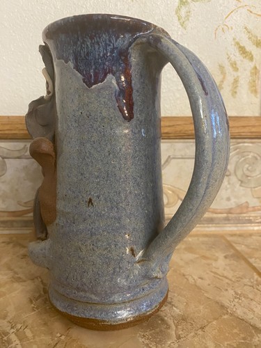 Vintage Mahon, manly stoneware, XL, drunk cowboy beer stein - 8.5" - Picture 4 of 7