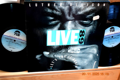 LUTHER ALLISON: LIVE 89 LETS TRY IT AGAIN  GER 1st PRESS 1989 TELDEC LALP 1989-1