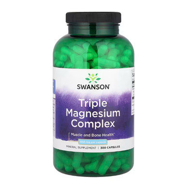 Swanson, Triple Magnesium Complex, 400 mg, 300 Kapseln
