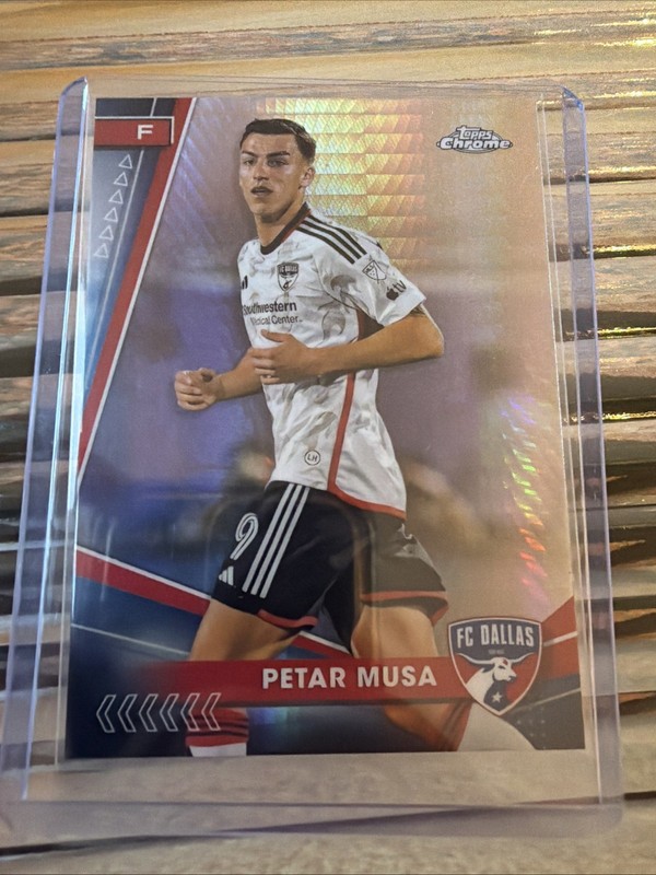 2024 Topps Chrome MLS - Petar Musa #3 Prism Refractor Croatia/FC Dallas