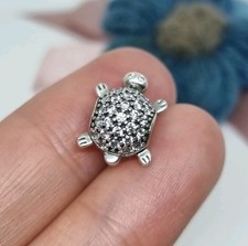 NEW Genuine Pandora Sterling Silver Sparkling Pave Sea Turtle Charm  S925 ALE 💕