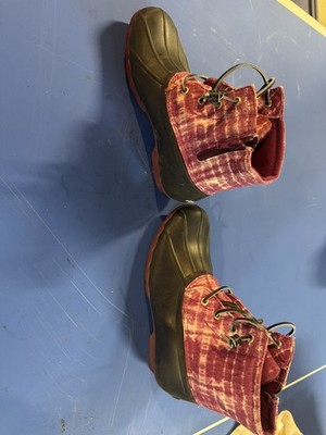 Sperry Saltwater Ankle Rubber Boots Magenta Tie Dye Little Kid Size 4M