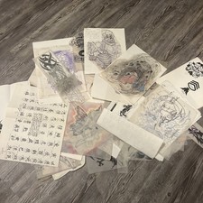 Vintage Tattoo Flash Lot Ect  