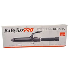 BaByliss Pro Porcelain Ceramic Curling Iron 1 1/4" 430 F for Durable Curls
