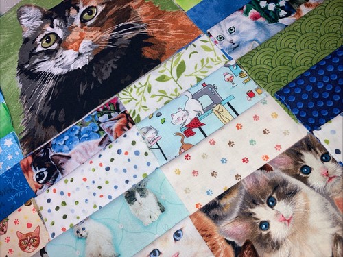 5" "¡Los gatos son algunas de mis personas favoritas!!!". Kit de edredón precortado para gatitos, gatos - Imagen 15 de 24