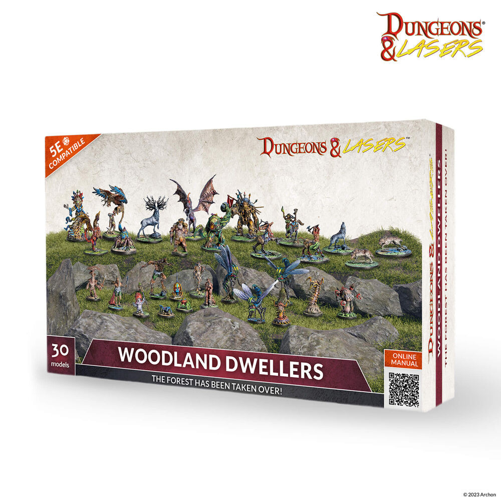 Archon Studio - DNL0068: Dungeons & Lasers Miniatures: Woodland Dwellers