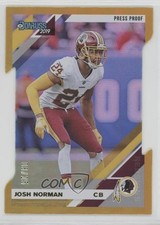 2019 Panini Donruss Press Proof Gold Die-Cut 8/25 Josh Norman #152 l8x