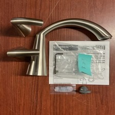 READ Moen T373BN Glyde 2-Handle Roman Tub Filler Trim Brushed Nickel B13 READ Moen T373BN Glyde 2-Handle Roman Tub Filler Trim Brushed Nickel B13 - Image 1