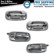 4 Piece Chrome Exterior Outside Door Handle Kit Set for Chevy GMC SUV Truck New