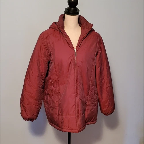 Annabel Lee Korean Fashion Beautiful Burgundy Wine Red Puffer Size 77 US Size 8