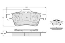 Bremsbeläge hinten (4er-Satz) RENAULT ESPACE IV (JK0/1_)