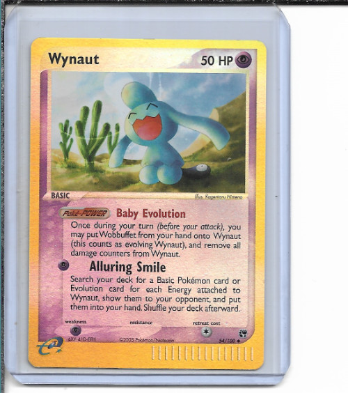 Pokemon Sandstorm Wynaut Reverse Holo #54/100 NM