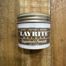 Layrite Deluxe Super Hold Pomade 4.25oz Hair Styling Water Soluble Sealed