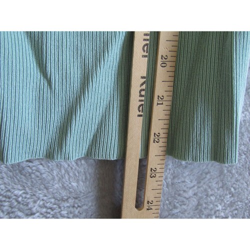 Worthington Light Blue Ribbed Button Front Cardigan Sweater Medium Silk Blend - Bild 5 von 7