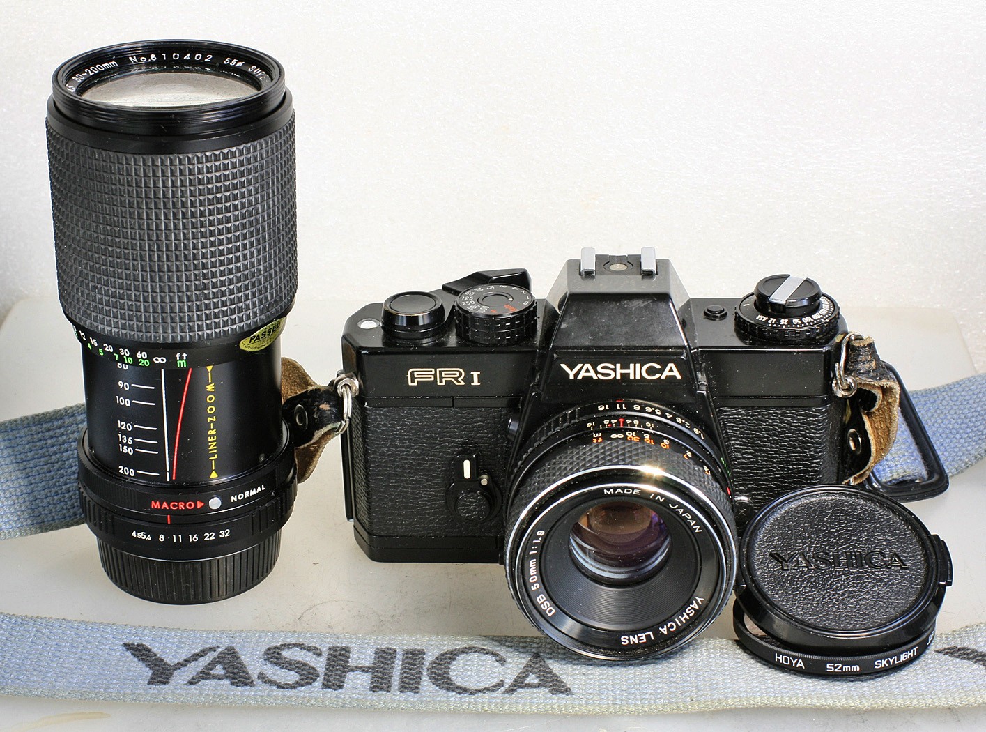 Yashica FR1 35mm Film SLR,  Yashica DSB 50mm and Super Paragon 80-200mm Lenses