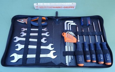 Garant Werkzeugtasche Maulschlüssel Kombizange Schraubendreher Maßband Werkzeug