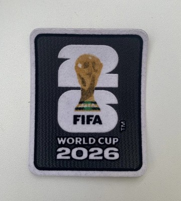   RAR: FIFA World Cup 2026 Ärmel-Badge (Schwarz/Weiß) zum Aufbügeln Patch 2026