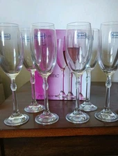 Caroline Crystalex Bohemia Sherry/Liquor Glass Set Of 6 W/Box Czech Republic