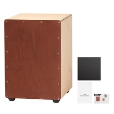 Cajon Box Drum Wooden Birchwood Compact Percussion Instrument with Snare Wires