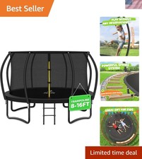 Trampoline 8FT 10FT 12FT 14FT 15FT 16FT, Recreational Trampolines with Enclos...