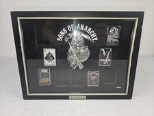 Sons Of Anarchy The First 9 Zippo Lighter Collection INCOMPLETE Set DAMAGED BOX