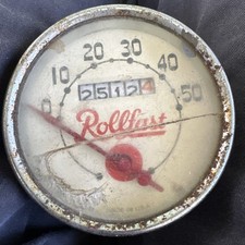 Vintage Original Rollfast 0-50 MPH Bicycle Speedometer