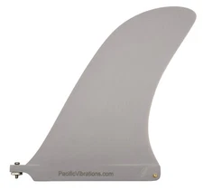 Pacific Vibrations 10" Wide Base Pivot Longboard Surfboard Center Fin Fiberglass
