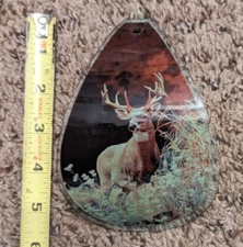 OK LIGHTING REPLACEMENT PANEL FOR MINI GLASS LAMP SHADE BUCK w RACK IN WOODS