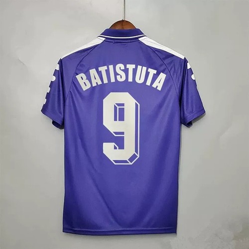 Fiorentina 1998/99 Football Batistuta #9 Home Retro Shirt Jersey Size S-2XL - Picture 3 of 12