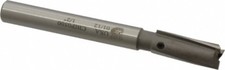 Made in USA 1/2" Diam, 7/16" Shank, Diam, 3 Flutes, Straight Shank, Interchan...