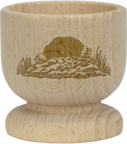 'Mole In A Molehill' Wooden Egg Cup (EC00021998) - Picture 1 of 2