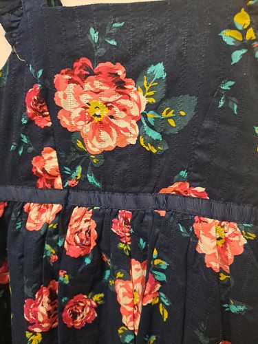 Girl's Navy Floral Sundress size 4T Zunie New - Picture 2 of 3