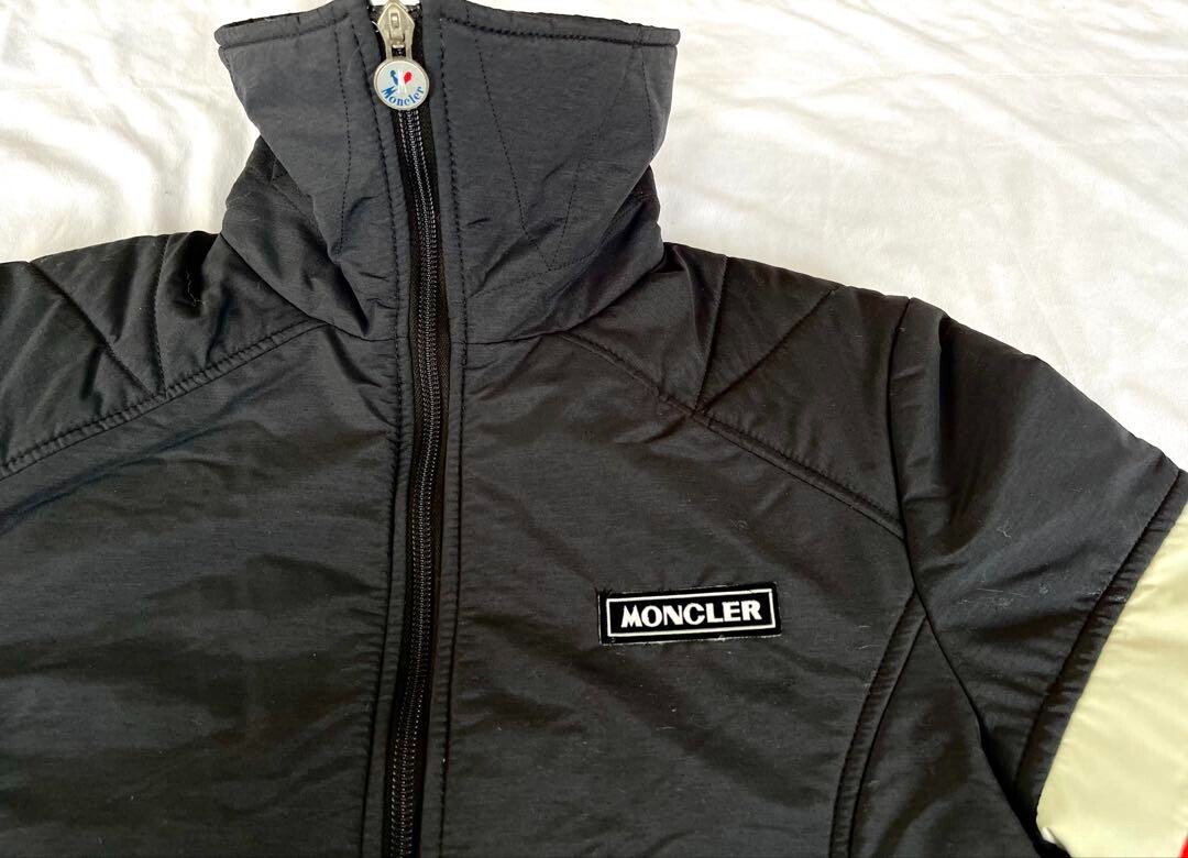 Moncler ASICS Skiwear Size Lady's L Black & White Jacket & Pants Set Rare JPN image 4