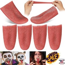 4  Halloween Harmless Realistic Fake Tongue Magic Trick Joke Prank Scary Toy USA