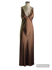 ASOS Aria Cove Bronze Brown Satin Maxi, 8, EUC