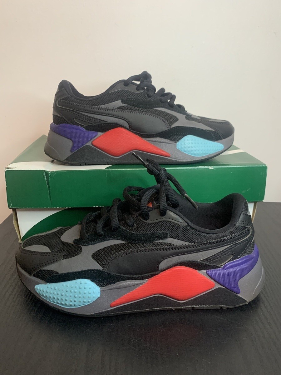 Puma RS-X3 Puzzle Jr Size 7c Black Red Running Sneaker, K3 | eBay