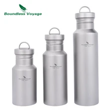 Titanium Water Bottle Outdoor Camping Single Layer Leak-Proof Cycling Flask