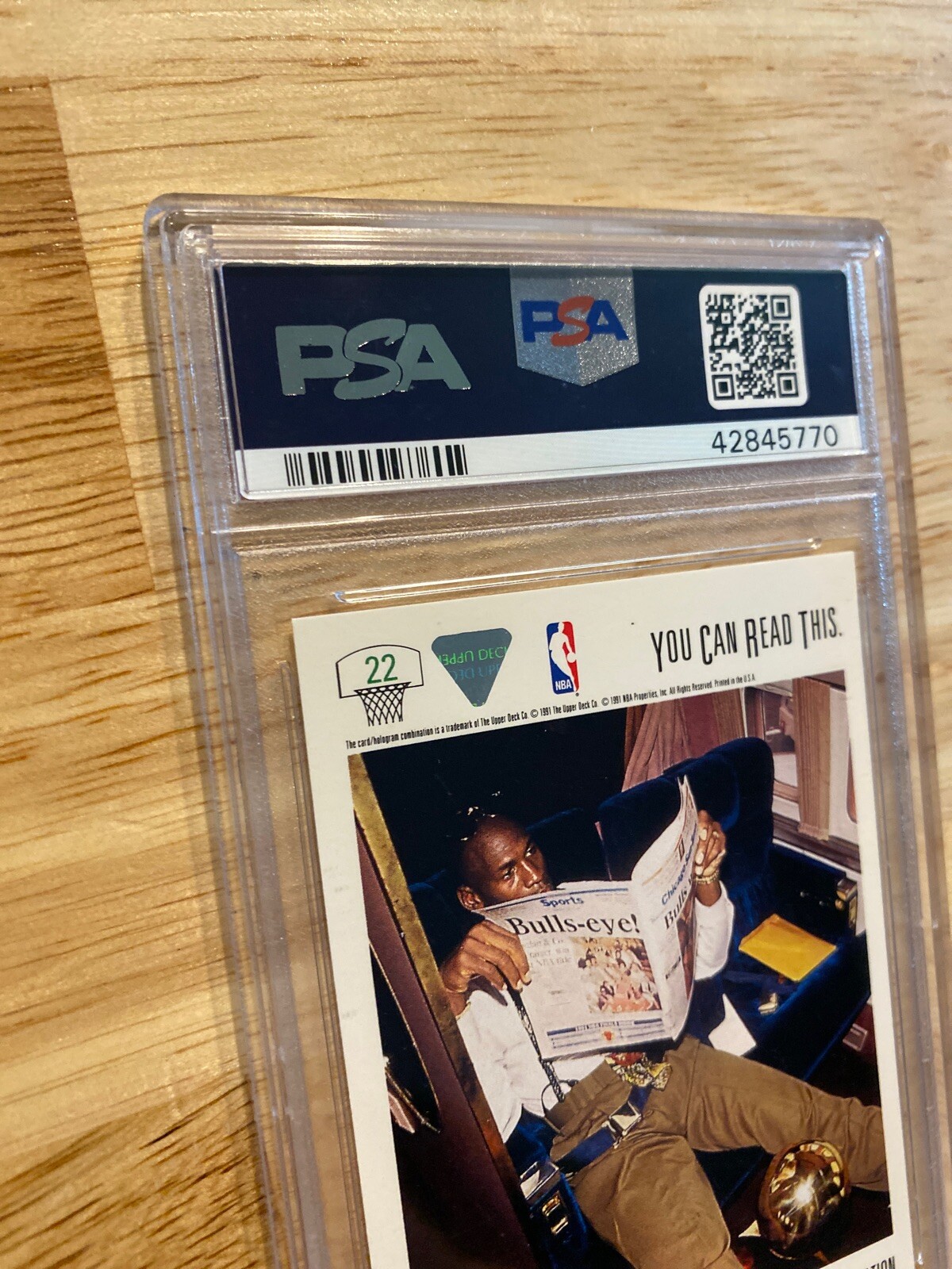 Michael Jordan PSA 8 Upper Deck Vintage Basketball Card NBA Collector 1991 GIFT view 5
