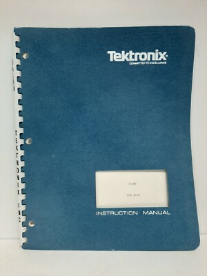 Tektronix 5A18N Dual Trace Amplifier Plug-in Unit Instruction Manual Mod 817H 