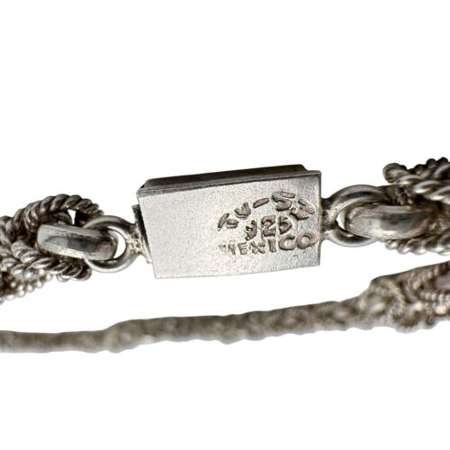 Vintage mexikanische 925 Sterlingsilber byzantinische Gliederkette Halskette 18" - Bild 2 von 6