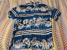 Jams World S Aloha Dark Reef Hawaiian Shirt Short Sleeve USA Made