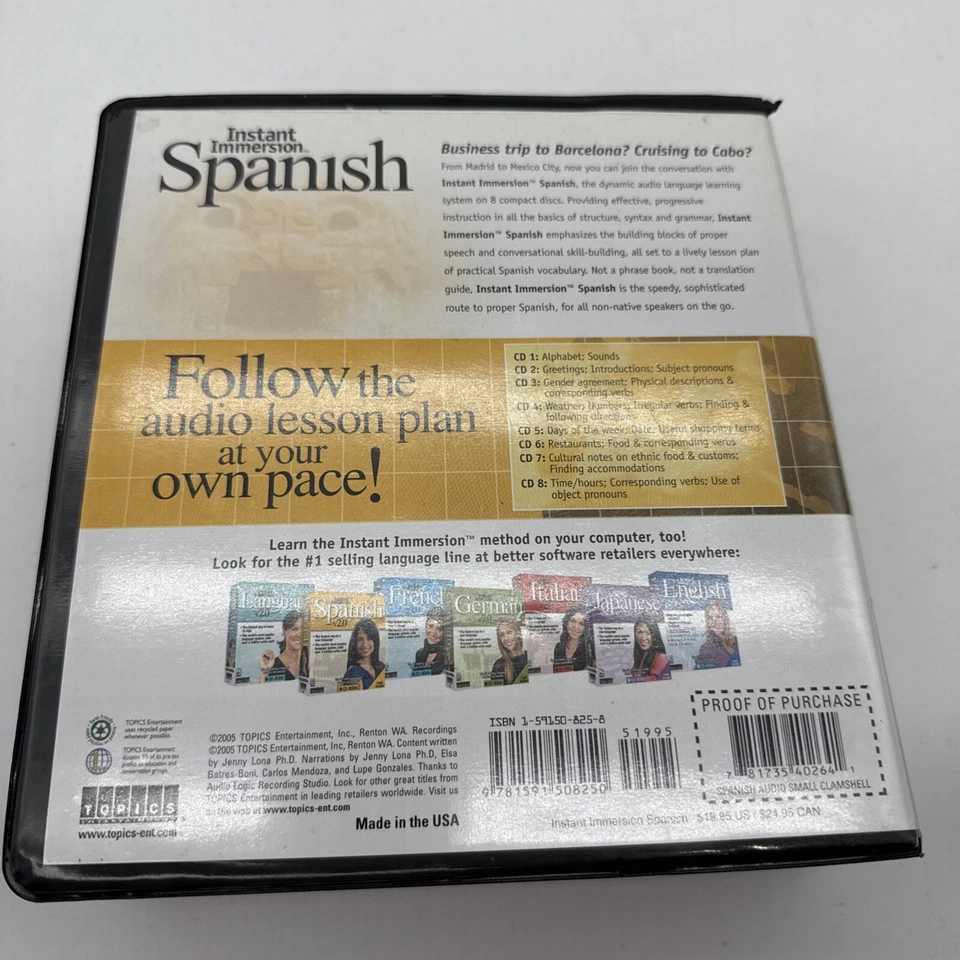 Instant Immersion Spanish In Depth Audio Instruction #1 Series Worldwide - Image 3 of 4