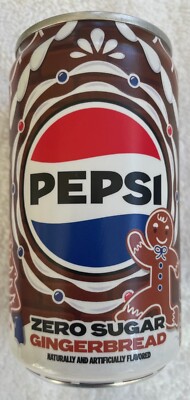 PEPSI  Zero Sugar GINGERBREAD Limited Edition 7.5 Ounce Mini Can
