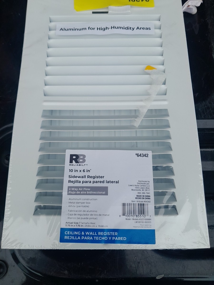 Reliabilt 10 In. X 6 In. Steel Adjustable Wall/Ceiling