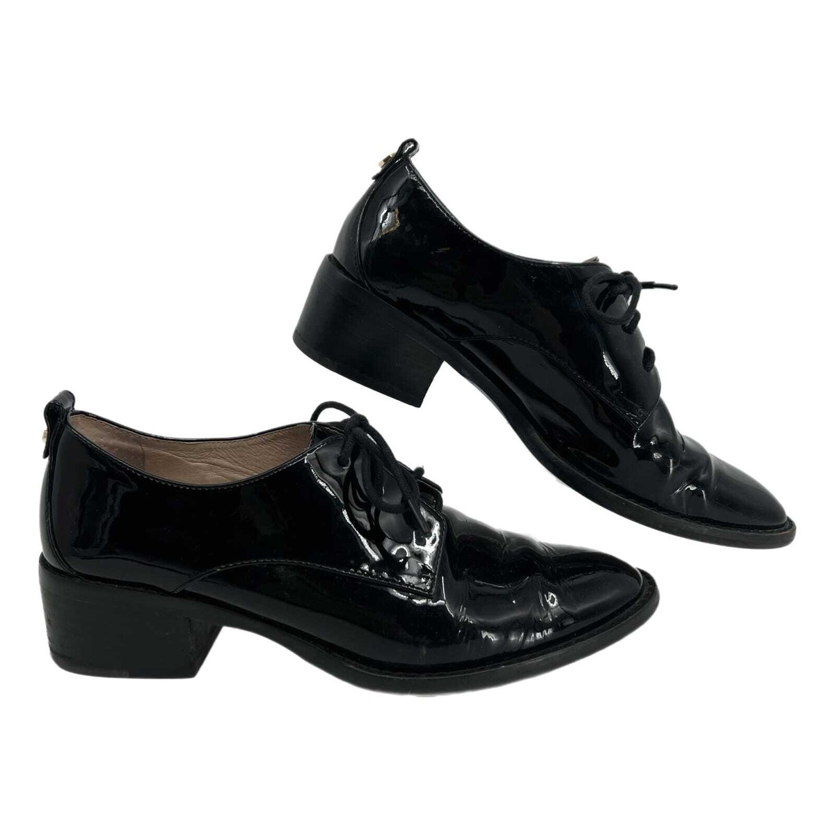 dillards black dress shoes Emeraldi Mens Black Square Toe Lace-up Oxford Calfskin Leather Italian Dress Shoes 7